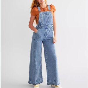 NWT Listicle Blue Denim Overalls / W/ Flaw